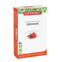 Superdiet Pomegranate Organic Whole Fruit 20 Ampulas 15ml