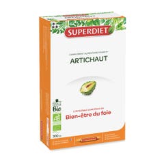 Superdiet Artichoke Organic Liver Wellness 20 Ampulas 15ml