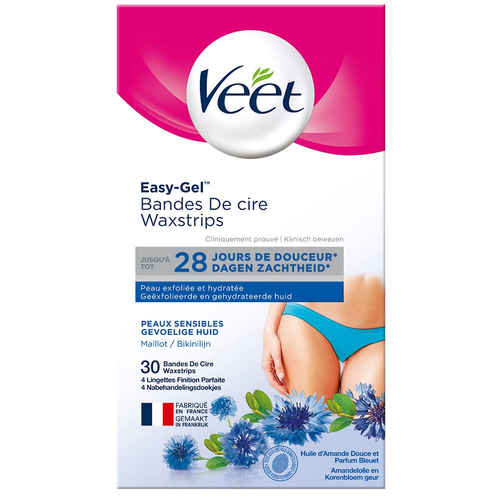 Veet Strip Wax Bikini & Underarms X30 Sensitive Skin