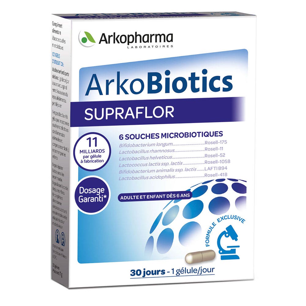 Arkopharma Arkobiotics Supraflor probiotics 30 capsules