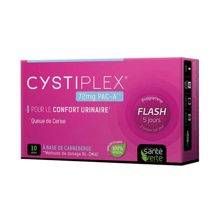 Cystiplex 10 Sticks Urinary Comfort Sante Verte