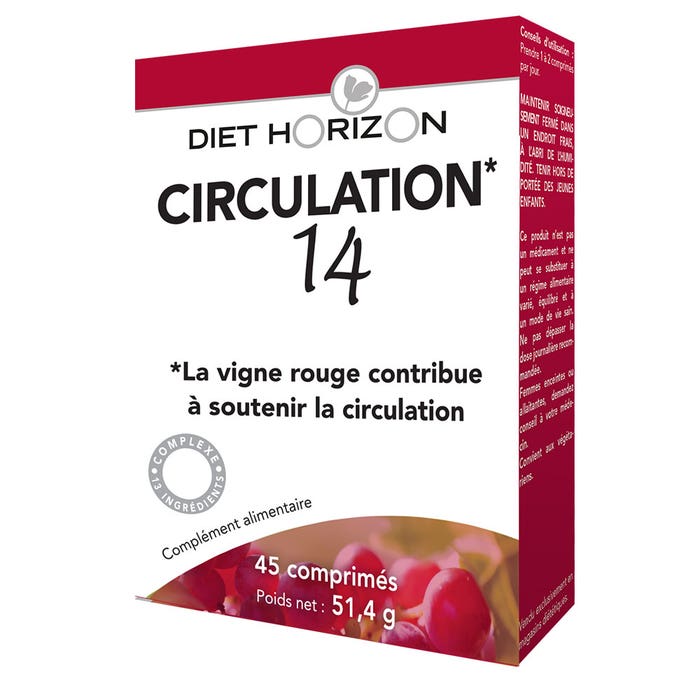 Blood Circulation14 X 45 Tablets 45 Comprimes Diet Horizon