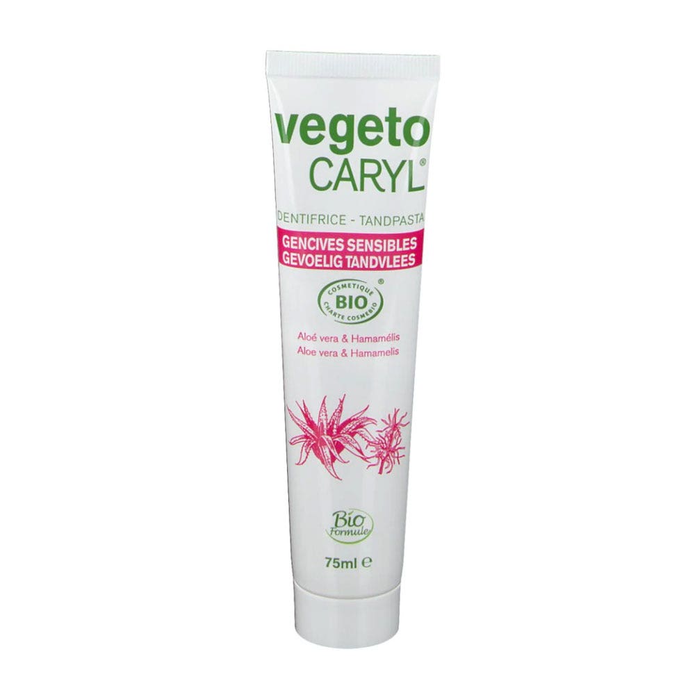 Vegeto Caryl Organic Toothpaste Sensitive Gums Vegetocaryl 75ml