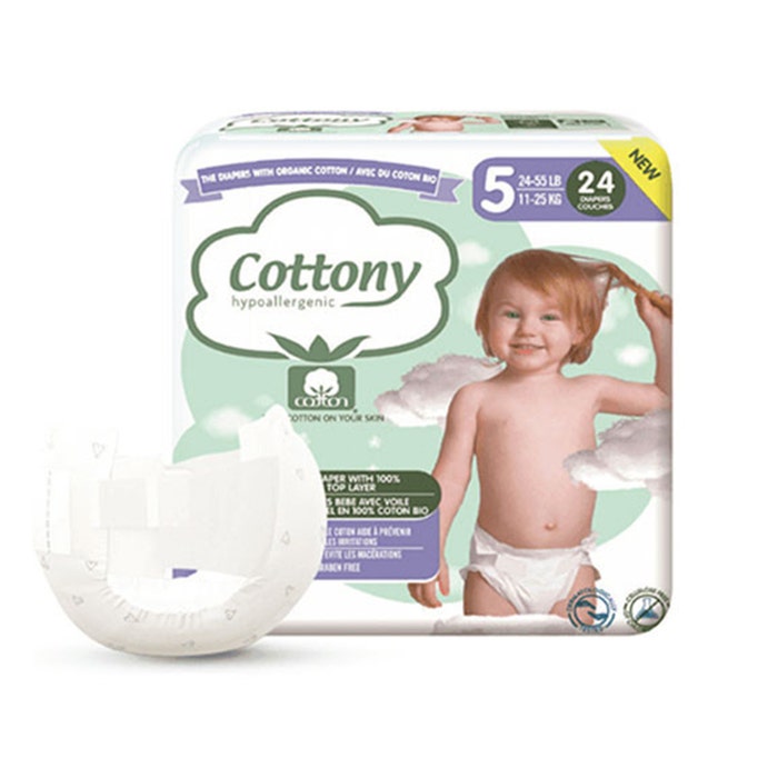 T5 Baby Nappies (11-25 Kg) x24 Cottony