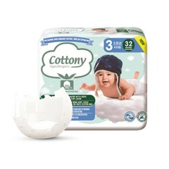 Cottony Baby T3 nappies ( 4-9 Kg) x32