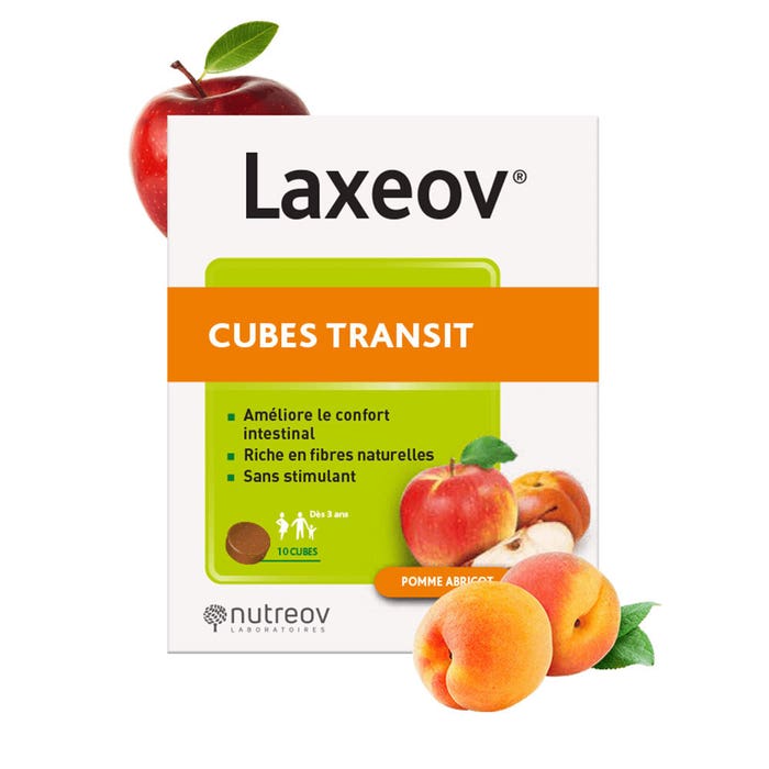 Laxeov Transit Lozenges Apple And Apricot X10 Nutreov
