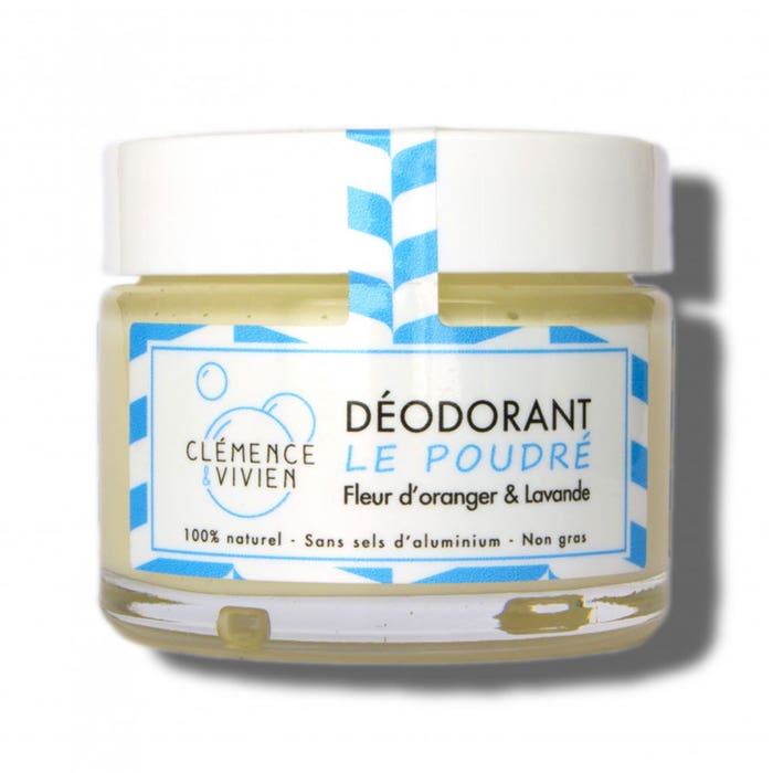 Natural cream deodorant orange blossom and lavender oils 50g Clemence&Vivien