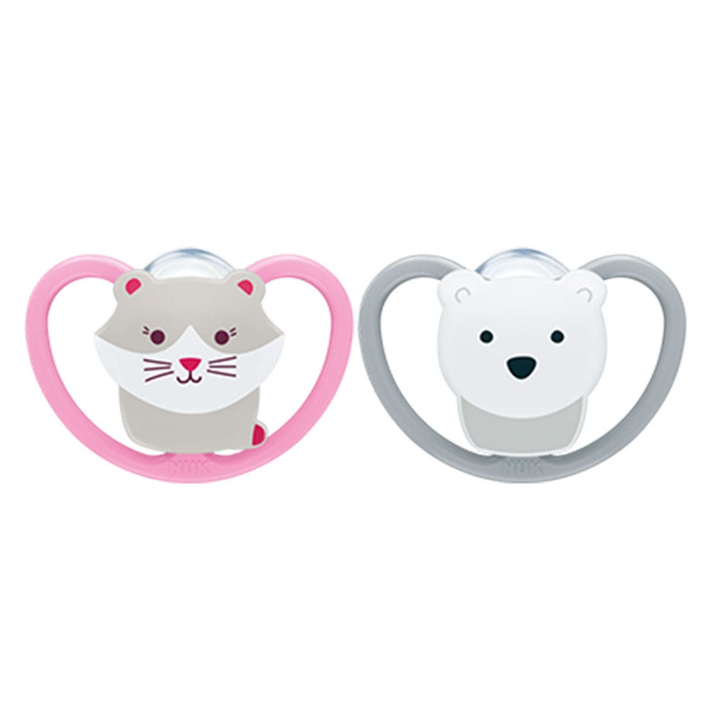 Nuk Space Physiological silicone soothers 0 to 6 months x2
