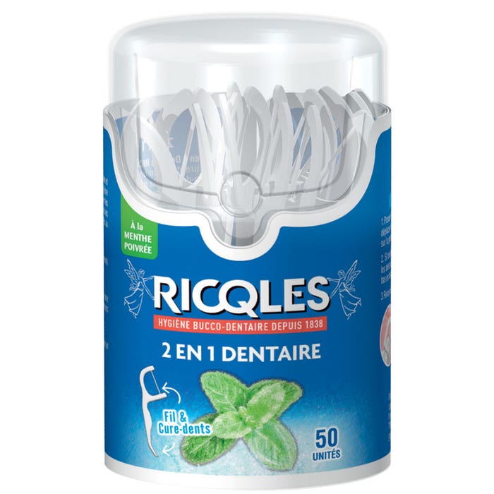2 In 1 Dental Floss - 50 Units Juvasante Ricqles