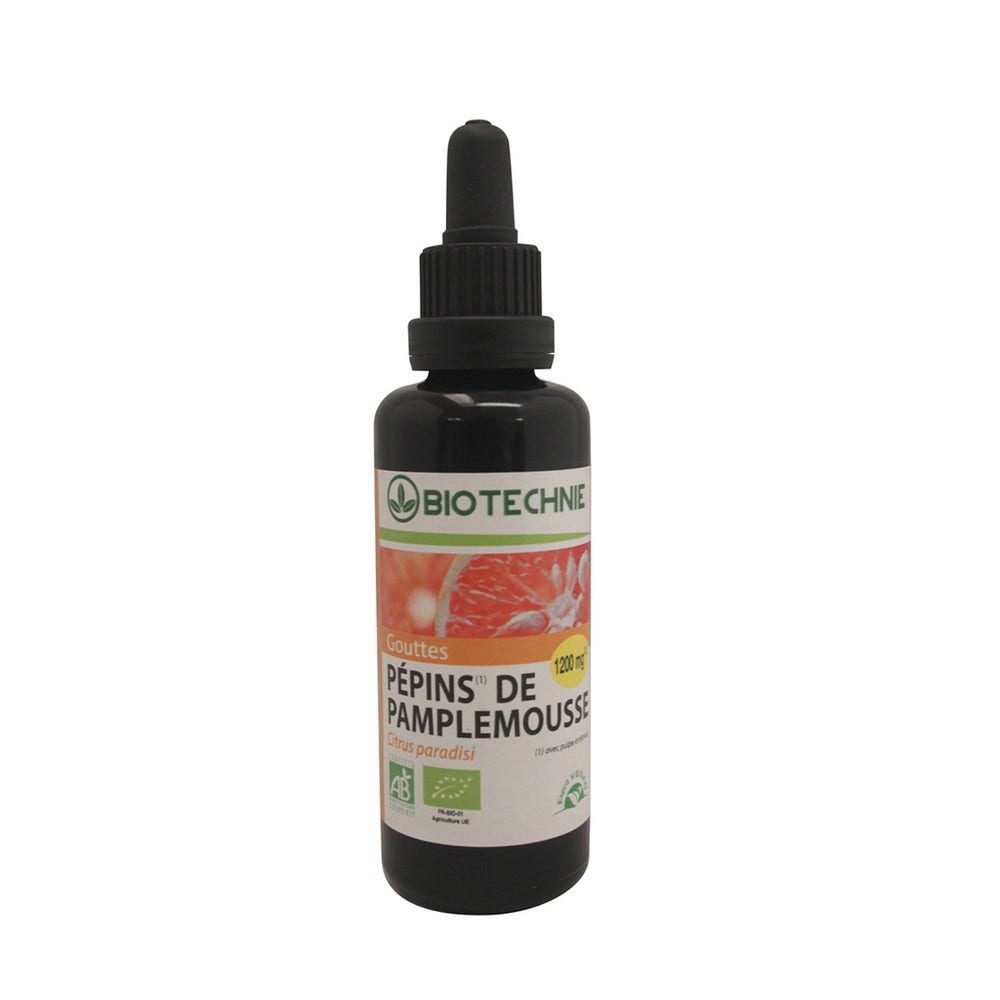 Biotechnie Organic Grapefruit seeds 1200mg