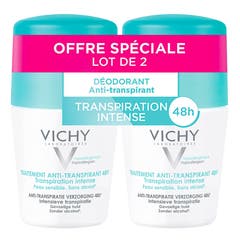 Vichy Deodorants Deodorant Anti Perspirant Roll On 2 X Sensitive Skin Roll-on Peaux Sensibles 2x50ml