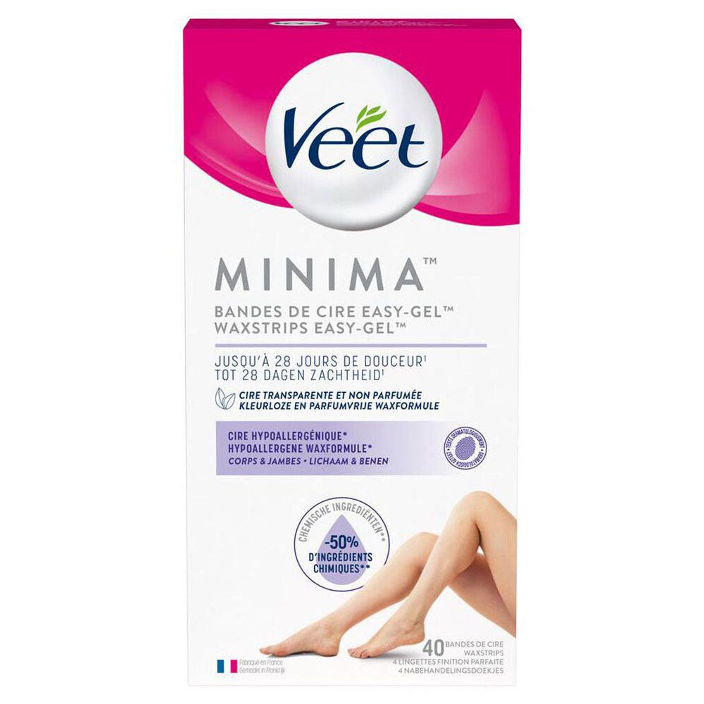Veet Minima cold wax strips Legs x40