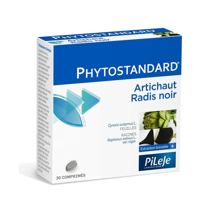 Pileje Phytostandard Phytostandard Artichoke Black Radish 30 Tablets 30 comprimés