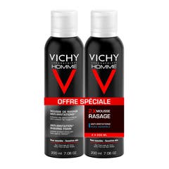 Vichy Homme Anti-irritation Shaving Foam Duo 2x200ml