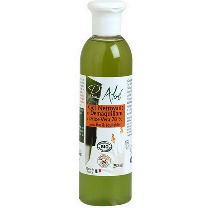 Make Up Cleansing Gel With 78% Organic Aloe Vera 250ml Pur Aloé