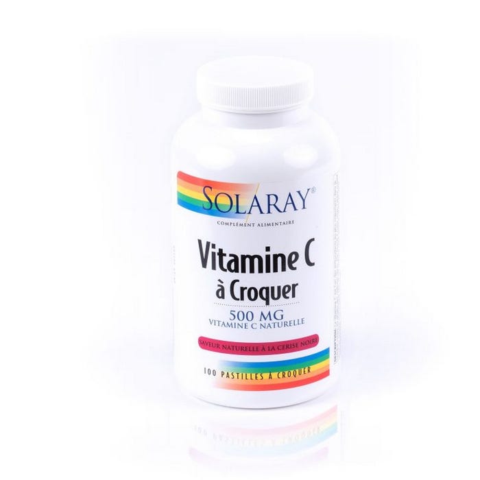 Vitamin C Chewable 100 Tablets 500mg Solaray