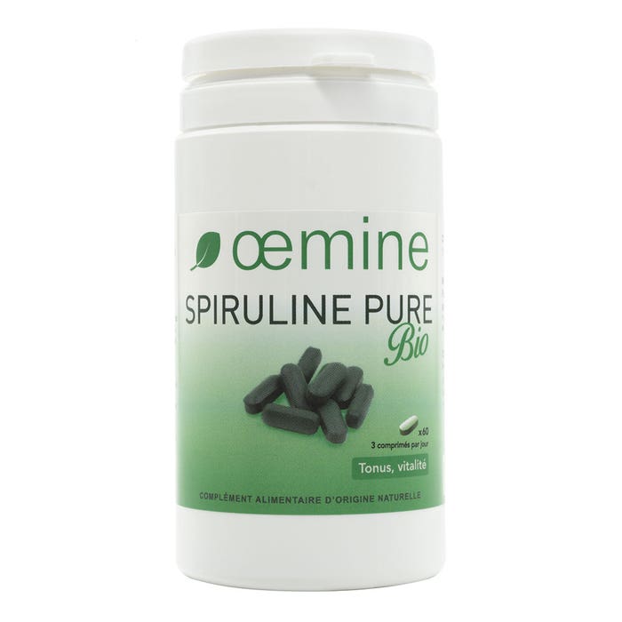 Spirulina Pure Bio 60 Tablets Oemine
