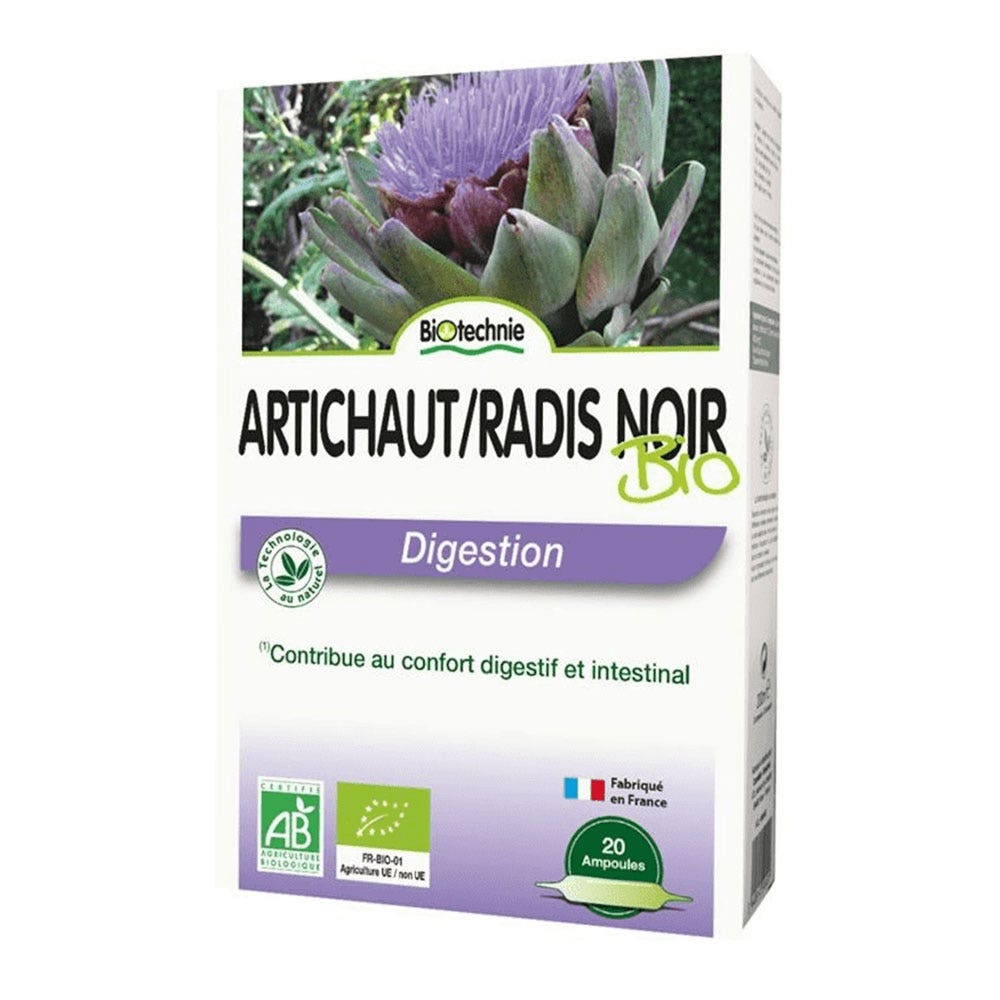 Biotechnie Artichoke Black Radish Digestion 20 Ampulas