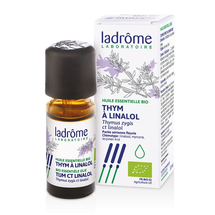 Ladrome Organic Linalol Thyme Essential Oil 10ml Ladrôme