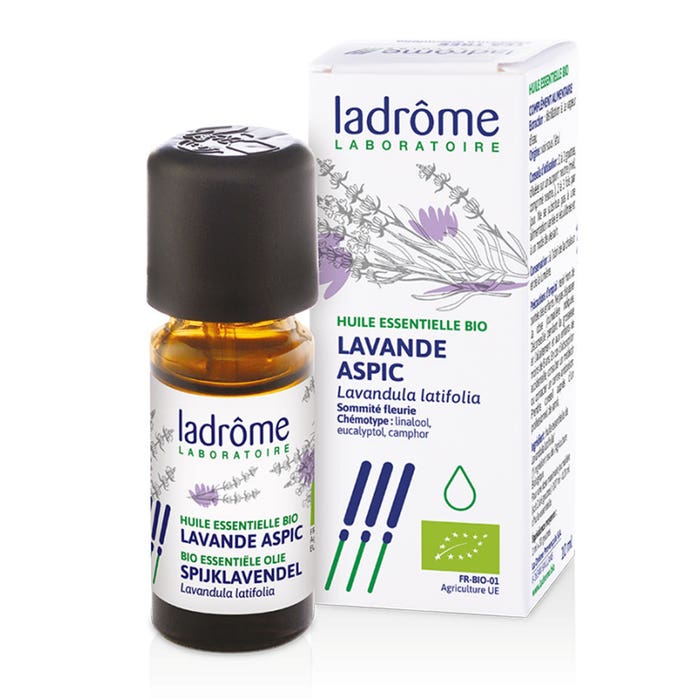Organic Aspic Lavender Essential Oil 10ml Ladrôme