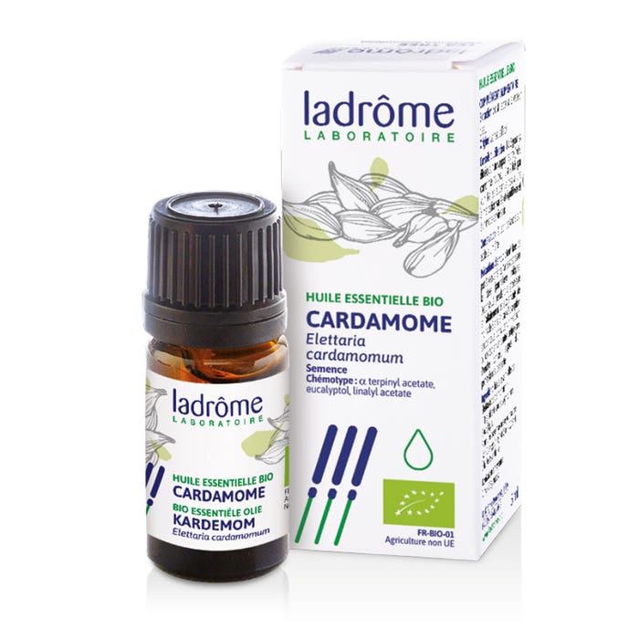 Organic Cardamom Essential Oil 5ml Ladrôme