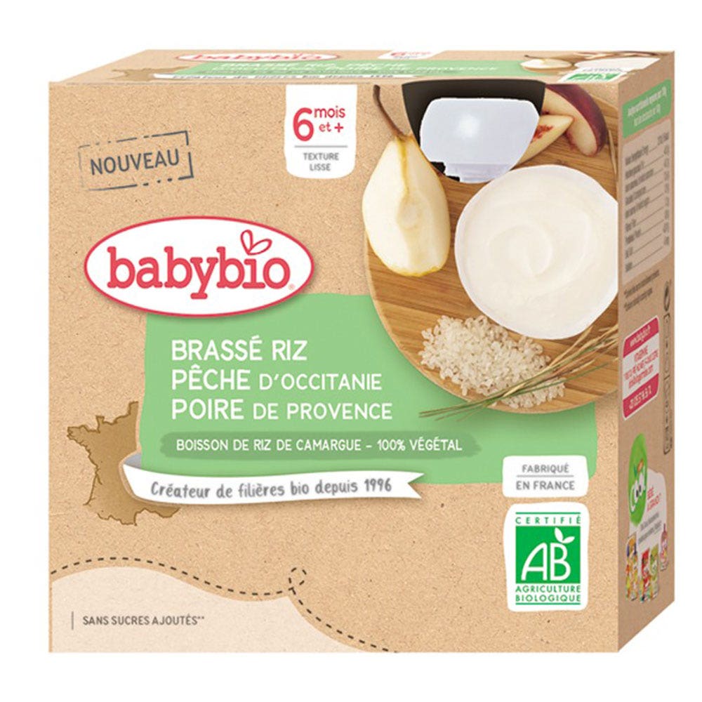 Babybio Brewed Organic Gourds From 6 months 4x85g