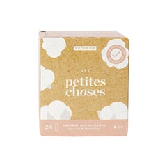 Les Petites Choses Ultra thin Slip cover Organic Cotton Box of 24