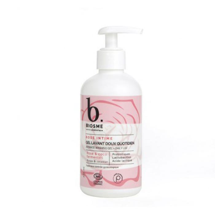 Intimate shower gel gentle daily use 200ml Rose intime Biosme