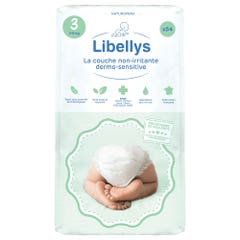 Libellys Dermo-sensitive non-irritating nappies Size 3 From 4 to 9Kg x54