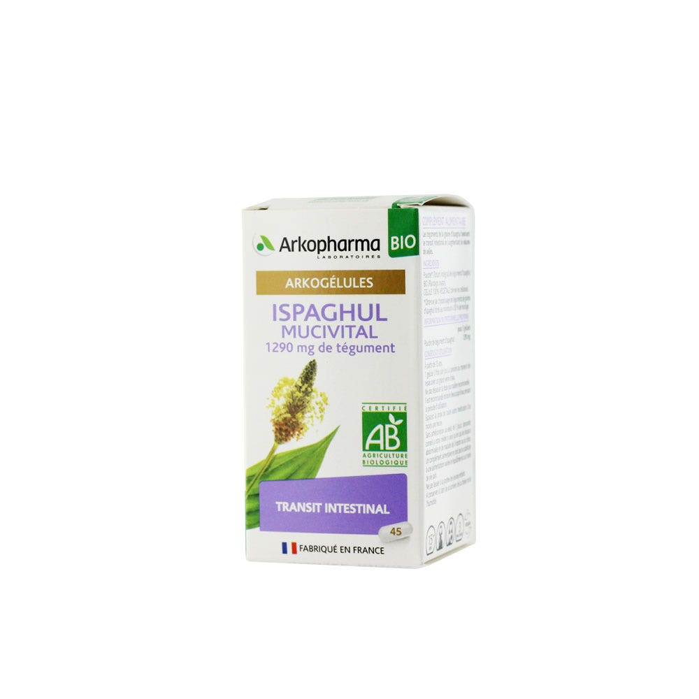 Arkopharma Arkocapsules Arkogelules Mucivital Ispaghul 45 Capsules 45 ...