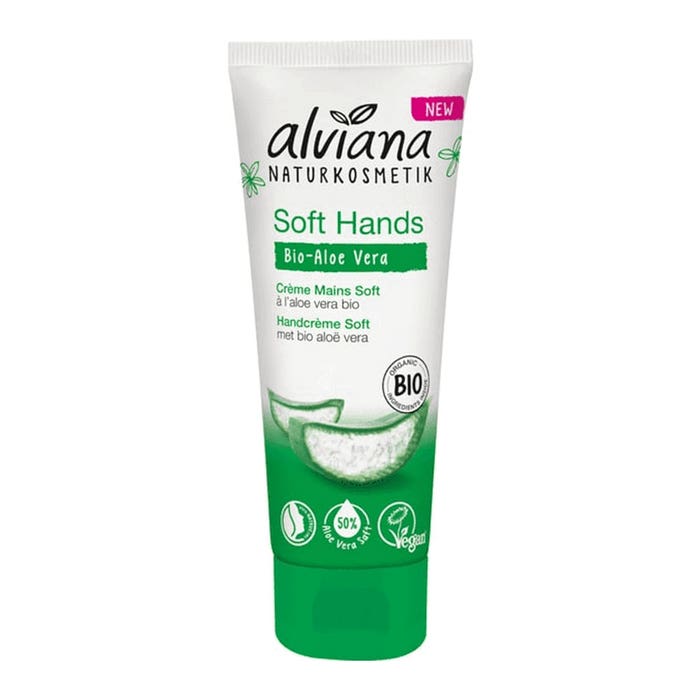 Hands Soft Cream with Aloe Vera Bioes 75ml Alviana