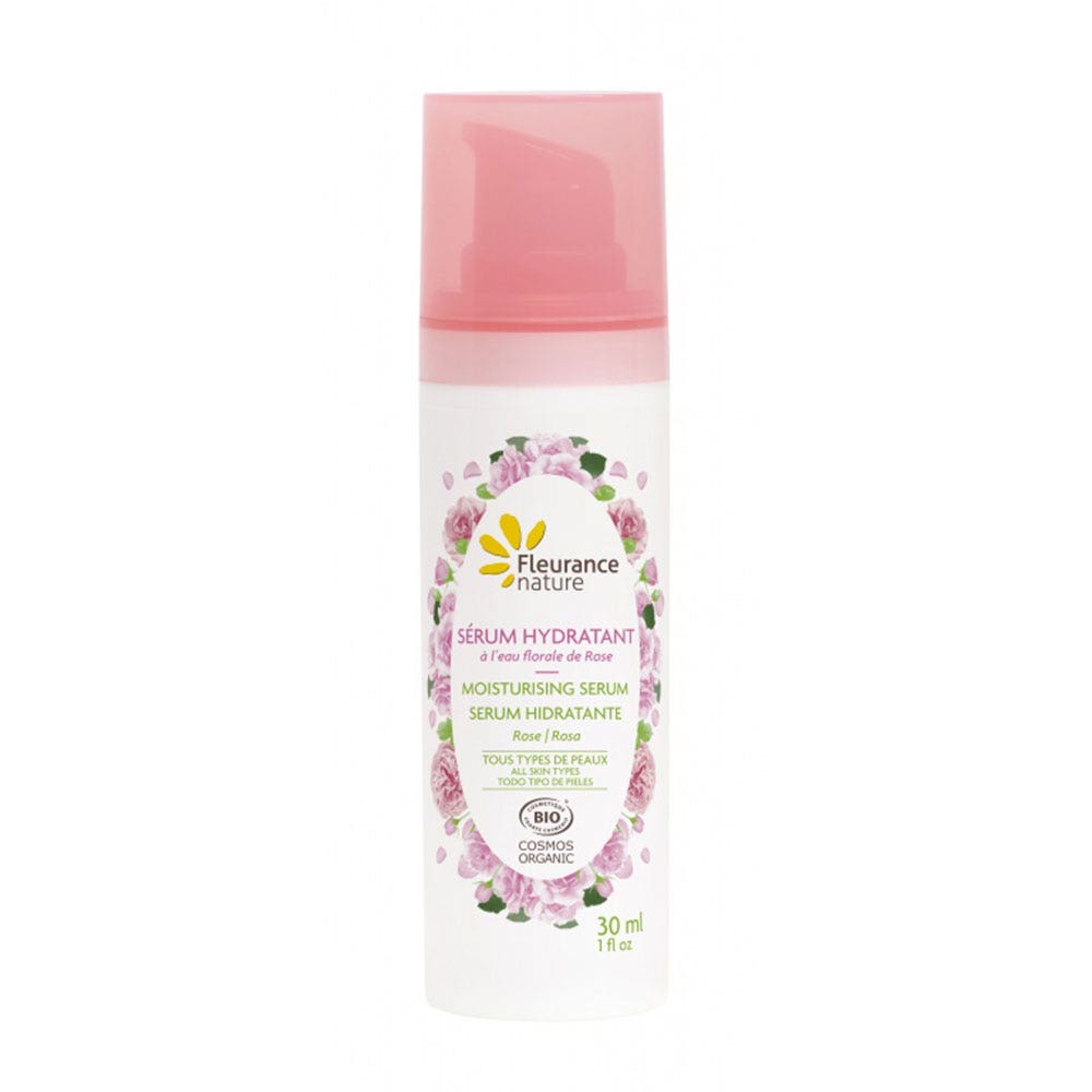Fleurance Nature Organic ROSE FLORAL WATER HYDRATING SERUM All skin types 30ml