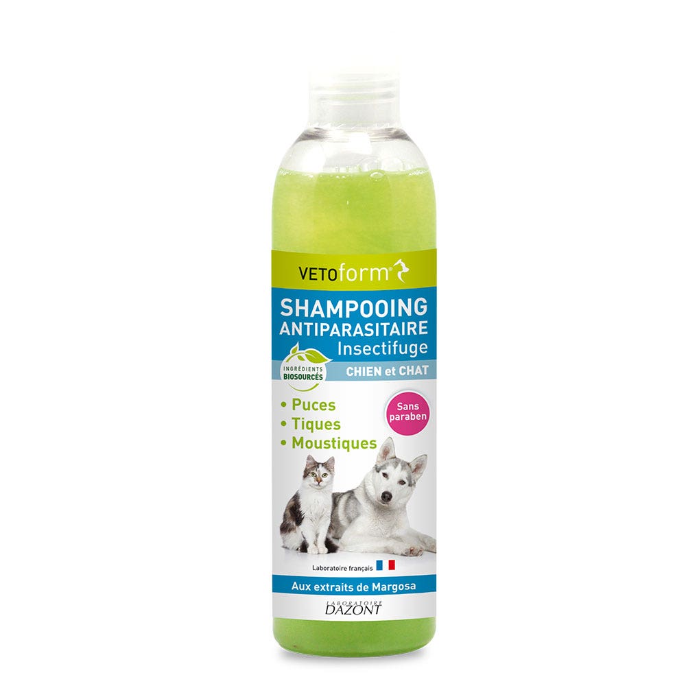 Vetoform Dog and Cat Insect Repellent Shampoo Margosa extracts 250ml