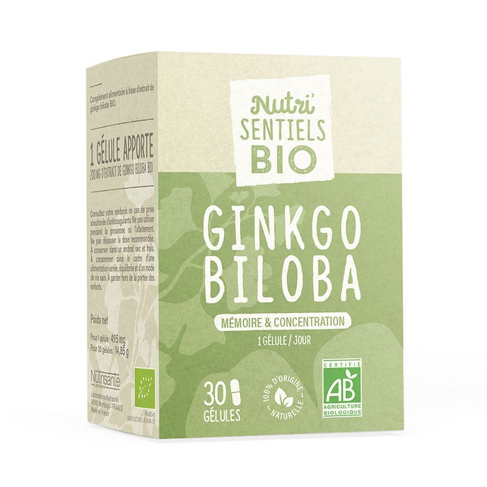 Nutrisante Nutri'sentiels Ginkgo Biloba Bioes Memory & concentration 30 capsules