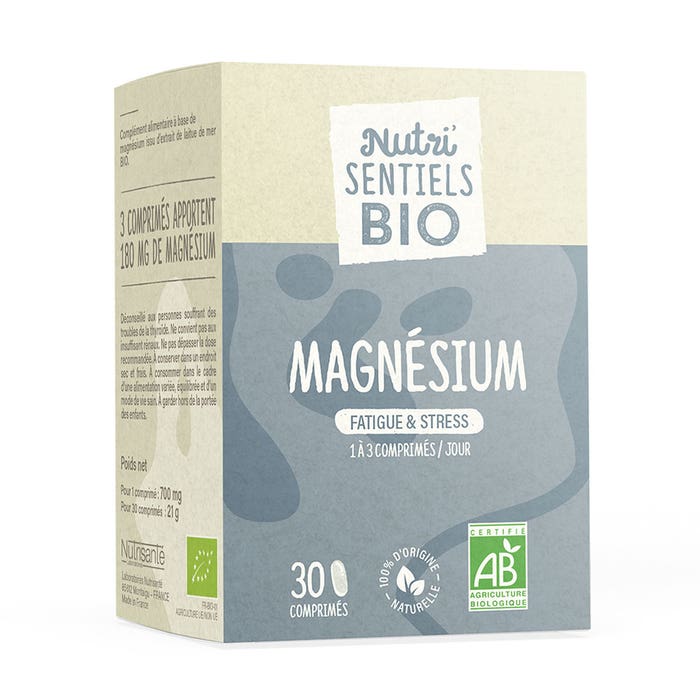 Magnesium Bioes 30 tablets Nutri'sentiels Fatigue & stress Nutrisante