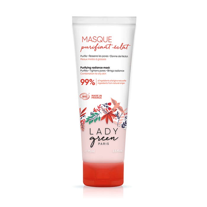 Lady Green Pause Radieuse Purifying Mask Combination To Oily Skins Prone To Imperfections Peaux normales à grasses 75ml