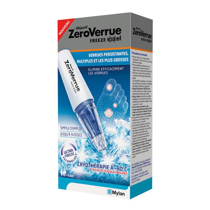 Objectif Zero Verrue Freeze 14.3g 9 doses Mylan