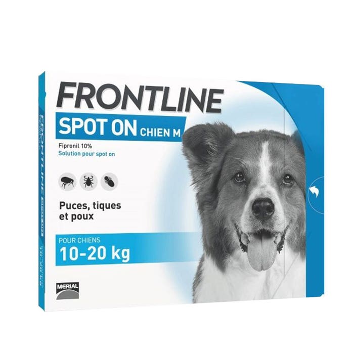 Spot-on Dog 10-20kg 6 Pipettes x 1,34ml Frontline