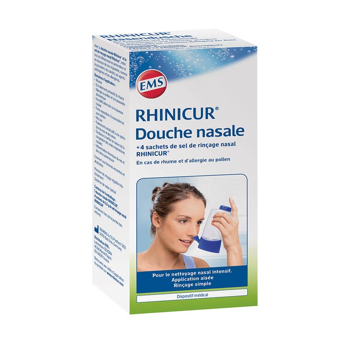 Nasal Shower + 4 Sachets Rinsing Salt Rhinicur