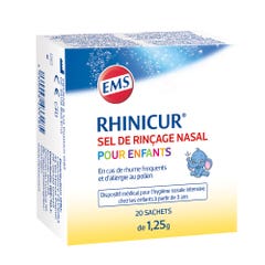 Rhinicur Nasal Rinsing Salt For Children 20 sachets of 1.25g