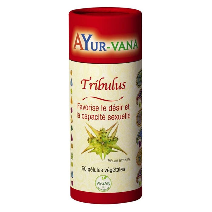 Tribulus 60 capsules Encourages desire Ayur-Vana