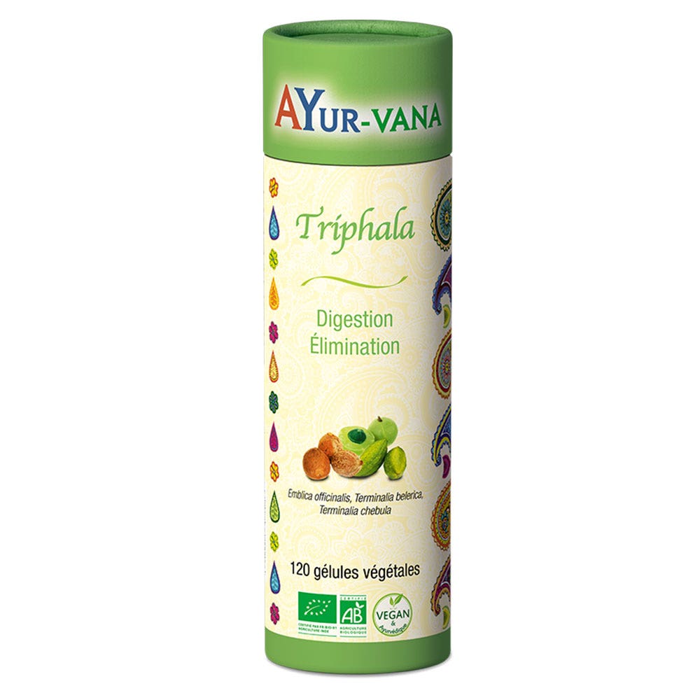 Ayur-Vana Triphala Bioes Digestion and elimination 120 capsules