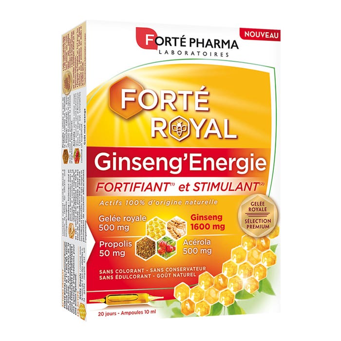 Ginseng Energy 20 ampoules Forté Royal Forté Pharma