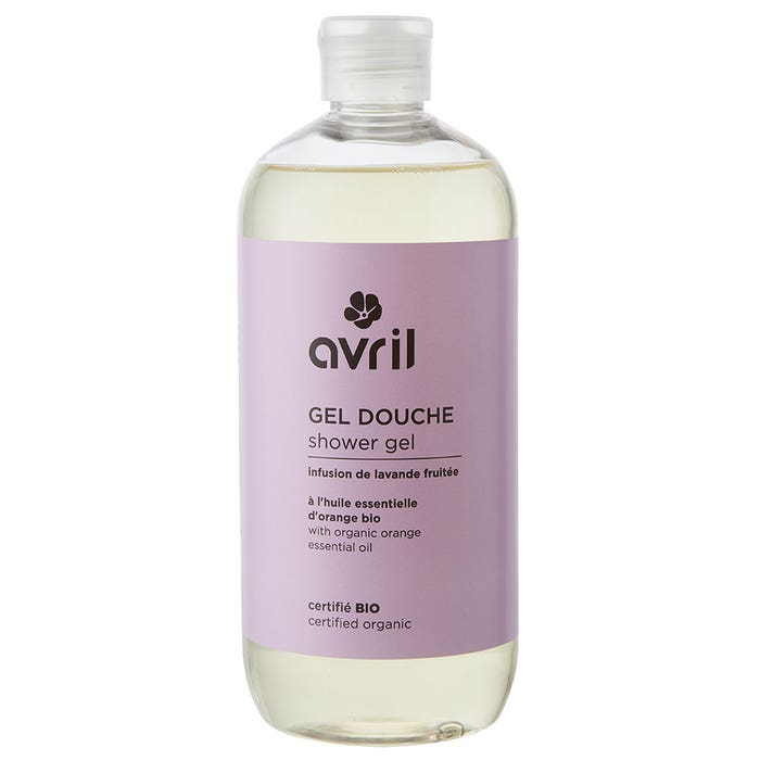 Organic lavender infusion shower gel 500ml Avril