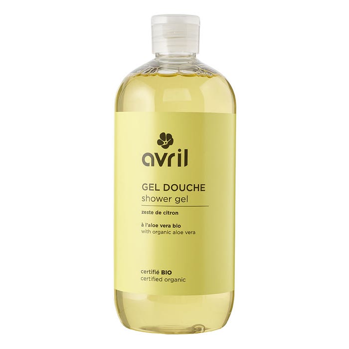 Organic lemon zest shower gel 500ml Avril