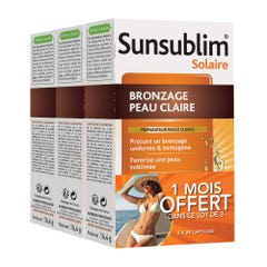 Nutreov Sunsublim Fair Skin Tanning 3x28 Capsules Sunsublim Préparateur Peaux Claires 3x28 Capsules