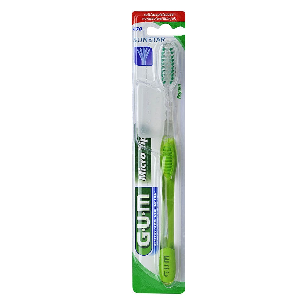 Gum Micro Tip Micro Tip Supple Regular Toothbrush 470