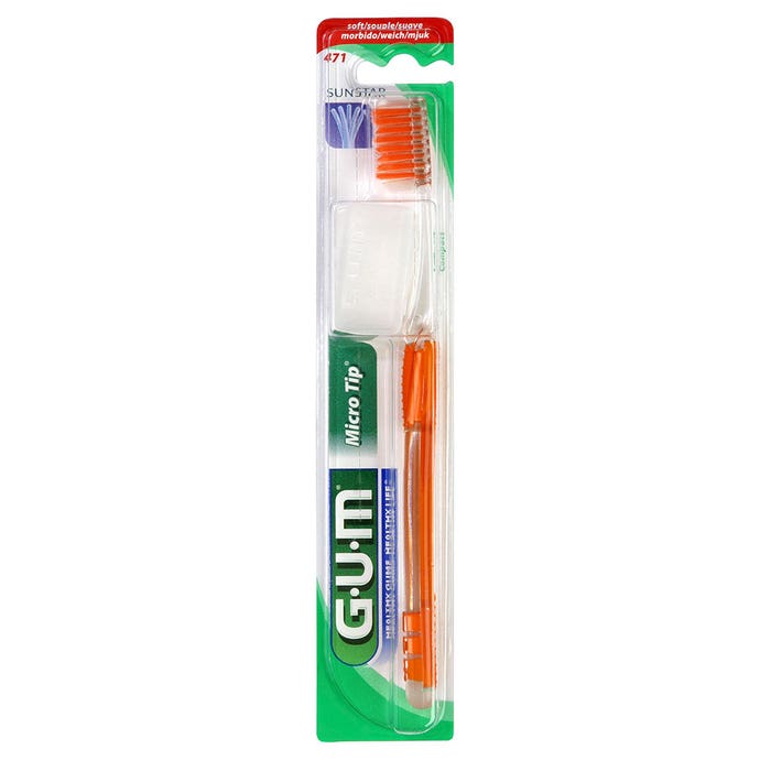 471 Micro Tip Supple Compact Toothbrush Micro Tip Gum