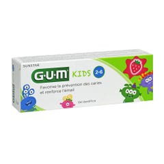 Gum Kids Fluoride Toothpaste + Isomalt 2-6 Years Old 50ml