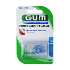 Gum Proxabrush 1.6mm interdental brush refills x6